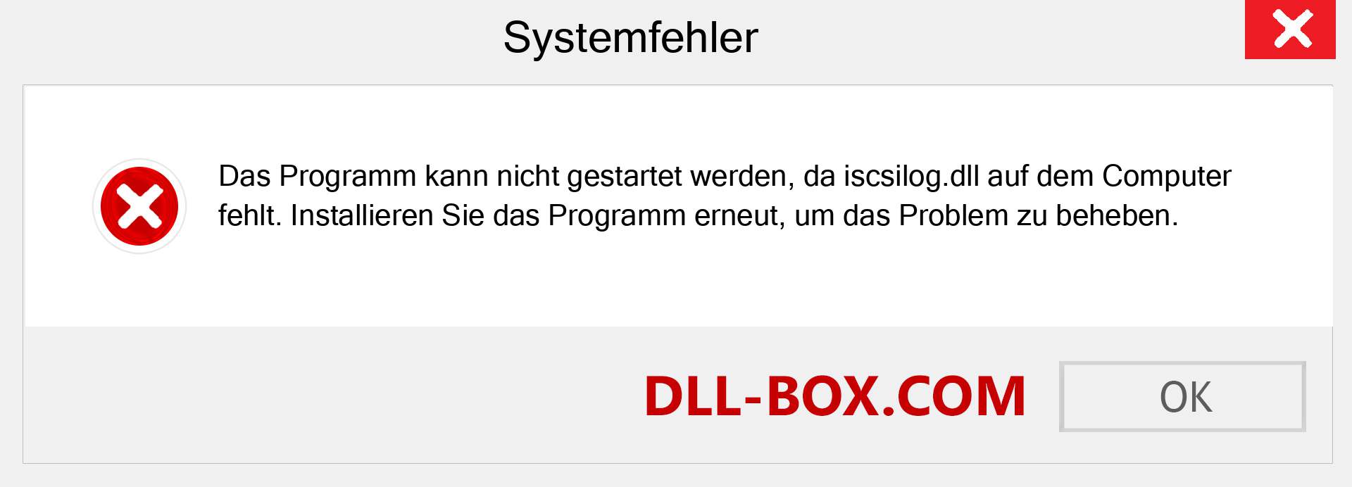 iscsilog.dll-Datei fehlt?. Download für Windows 7, 8, 10 - Fix iscsilog dll Missing Error unter Windows, Fotos, Bildern